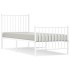 Estructura cama sin colchón con estribo metal blanco 80x200