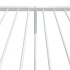 Estructura cama sin colchón con estribo metal blanco 80x200