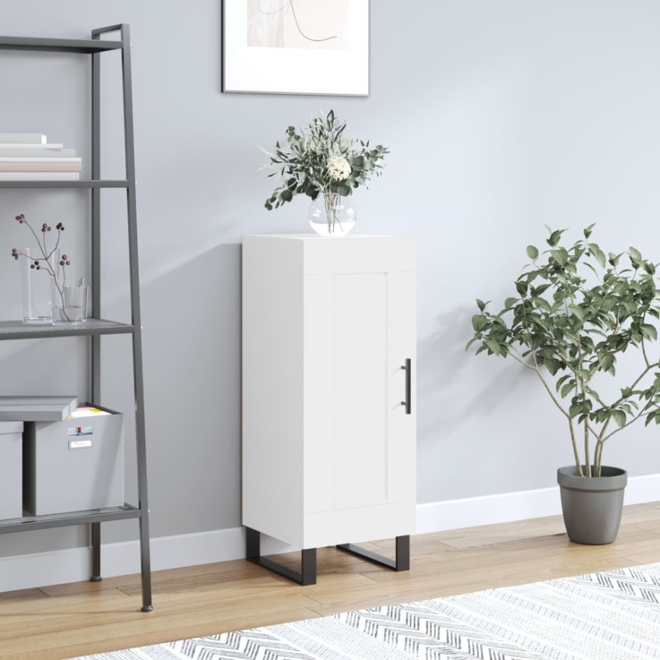 Aparador madera de ingeniería blanco 34,5x34x90