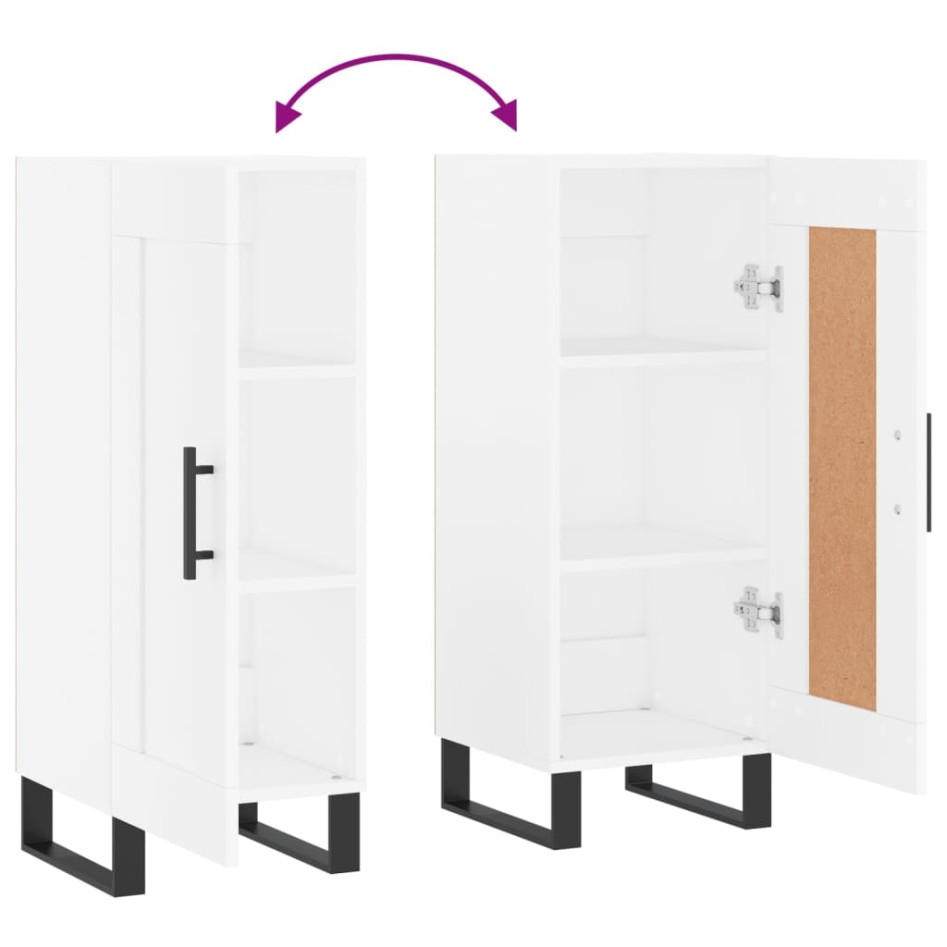 Aparador madera de ingeniería blanco 34,5x34x90