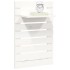 Estantes mesitas de pared 2 uds madera maciza de pino