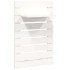 Estantes mesitas de pared 2 uds madera maciza de pino