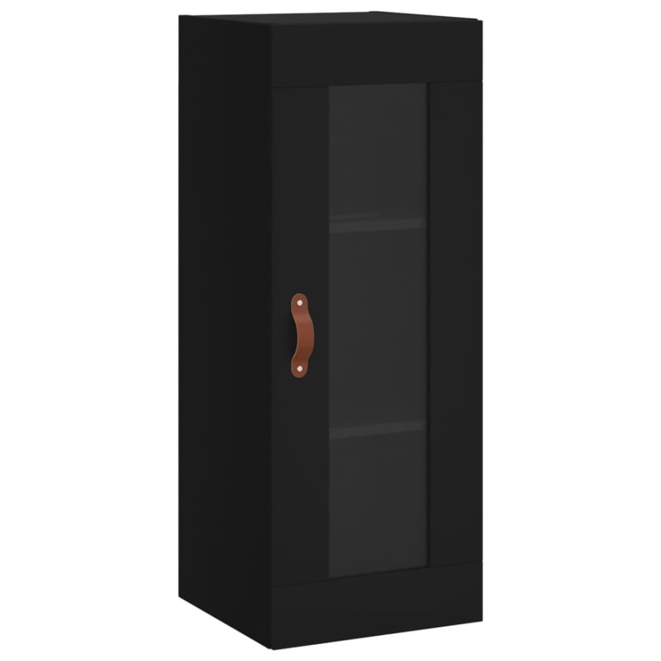 Armario de pared negro 34,5x34x90