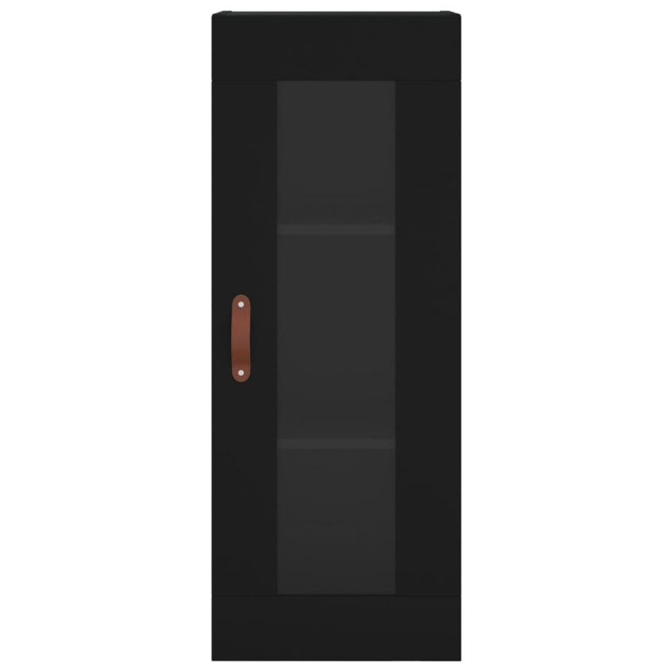 Armario de pared negro 34,5x34x90