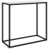 Mesa consola vidrio templado blanco 80x35x75
