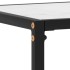 Mesa consola vidrio templado blanco 80x35x75