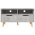 Mueble de TV madera de ingeniería gris hormigón 90x40x48,5