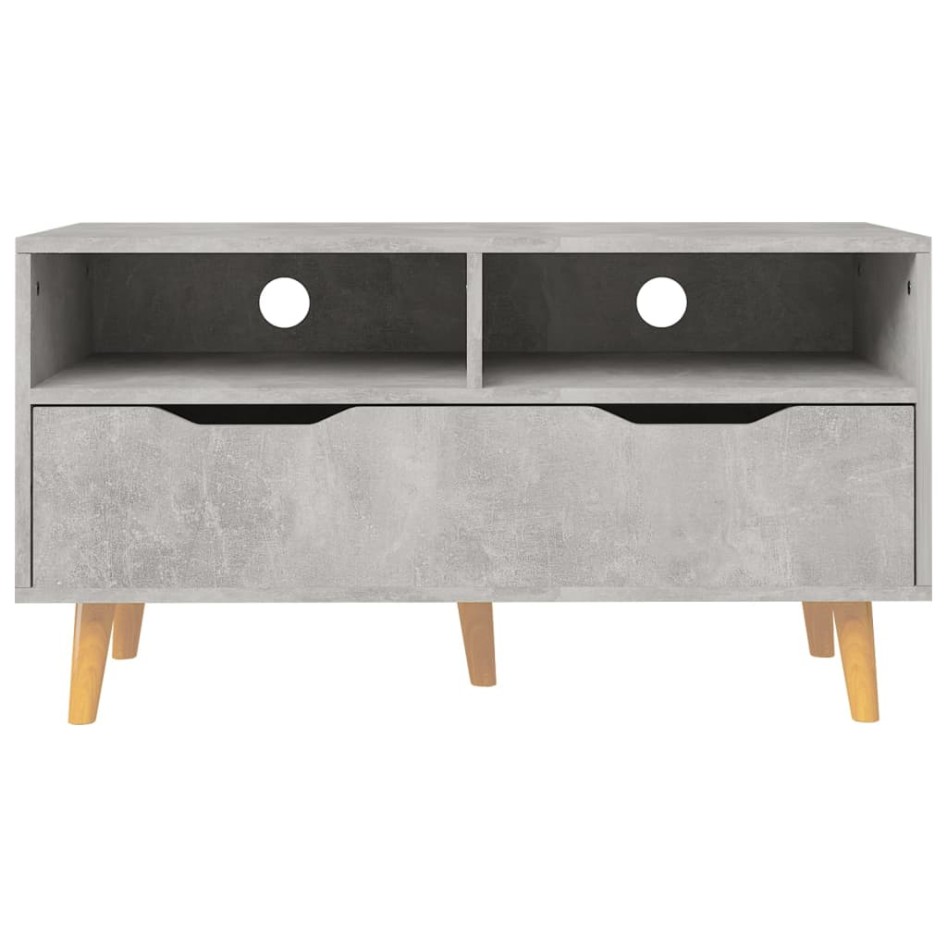 Mueble de TV madera de ingeniería gris hormigón 90x40x48,5