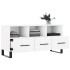Mueble de TV madera de ingeniería blanco 102x36x50