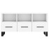 Mueble de TV madera de ingeniería blanco 102x36x50
