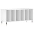Mueble para discos madera contrachapada blanco 100x38x48