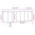 Mueble para discos madera contrachapada blanco 100x38x48