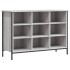 Zapatero madera de ingeniería gris Sonoma 100x35x70