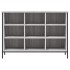 Zapatero madera de ingeniería gris Sonoma 100x35x70