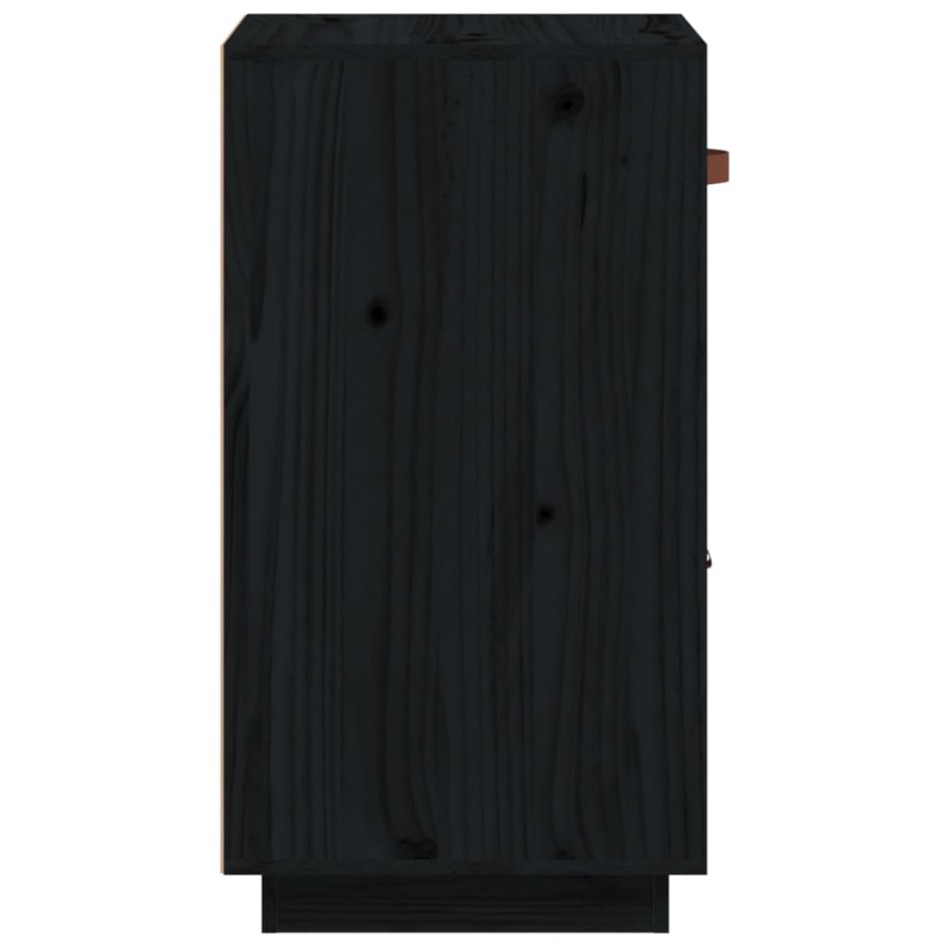 Aparador de madera maciza de pino negro 34x40x75