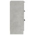 Aparador 2 uds madera contrachapada gris hormigón 30x30x70