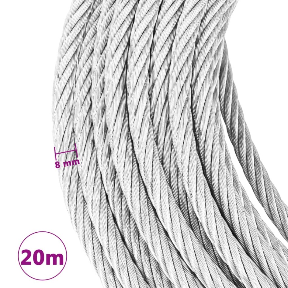 Cuerda de cable 800 kg 20