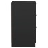 Mesita de noche negro 40x36x65