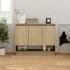 Aparador de madera contrachapada roble Sonoma 97x31x75