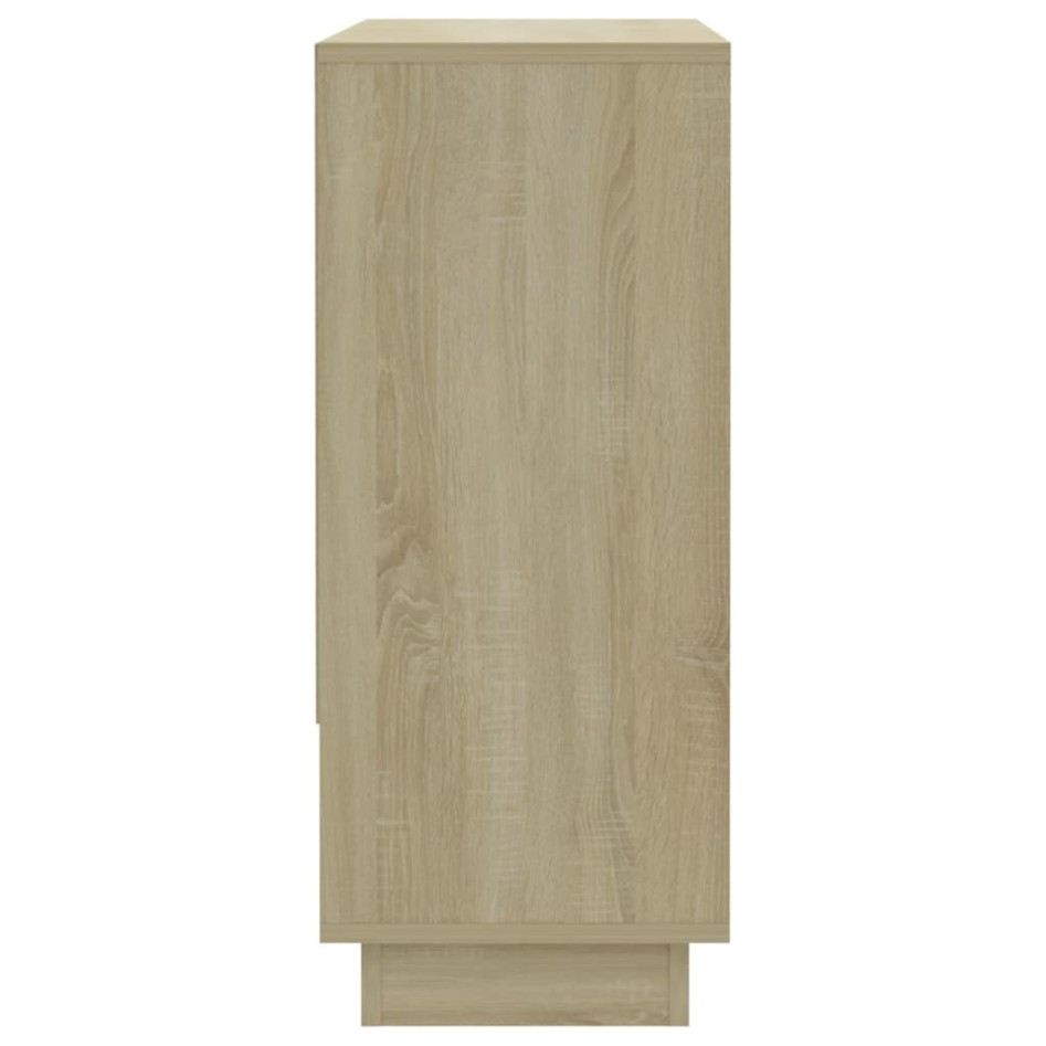 Aparador de madera contrachapada roble Sonoma 97x31x75