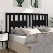 Cabecero madera maciza de pino negro 166x4x100 cm