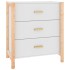 Aparador de madera contrachapada blanco 62x38x70