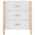 Aparador de madera contrachapada blanco 62x38x70