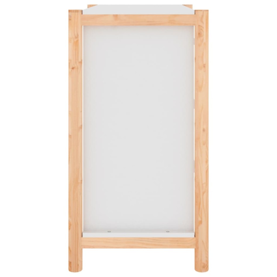 Aparador de madera contrachapada blanco 62x38x70