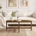 Mesa de centro madera maciza de pino marrón miel 118x63x45
