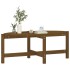 Mesa de centro madera maciza de pino marrón miel 118x63x45