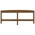 Mesa de centro madera maciza de pino marrón miel 118x63x45