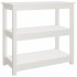 Mesa consola de madera maciza de pino blanco 80x40x74