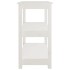Mesa consola de madera maciza de pino blanco 80x40x74