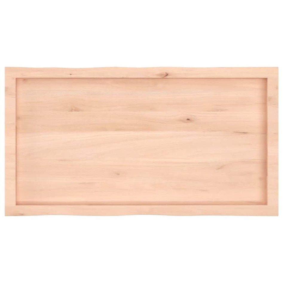 Tablero de mesa madera maciza borde natural 100x50x(2-6)