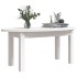 Mesa de centro de madera maciza de pino blanco 80x40x35