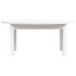 Mesa de centro de madera maciza de pino blanco 80x40x35