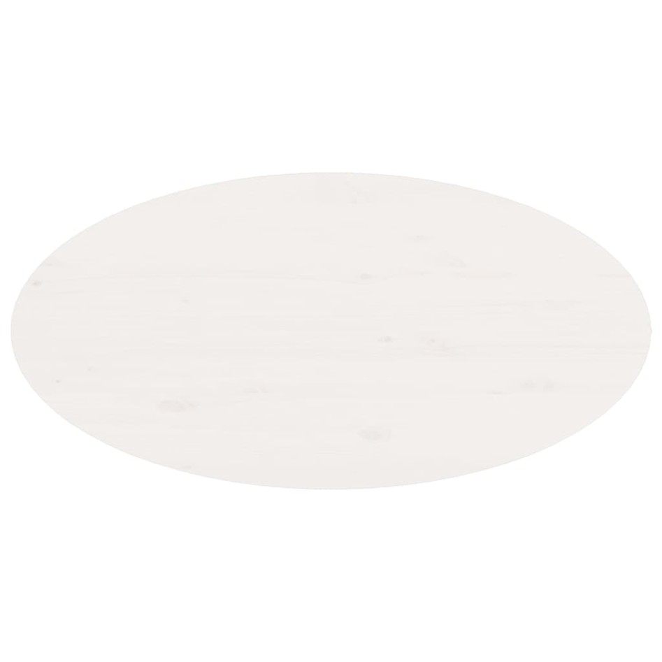 Mesa de centro de madera maciza de pino blanco 80x40x35