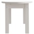 Mesa de centro de madera maciza de pino blanco 80x40x35