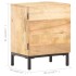 Mesita de noche de madera maciza de mango 40x30x51