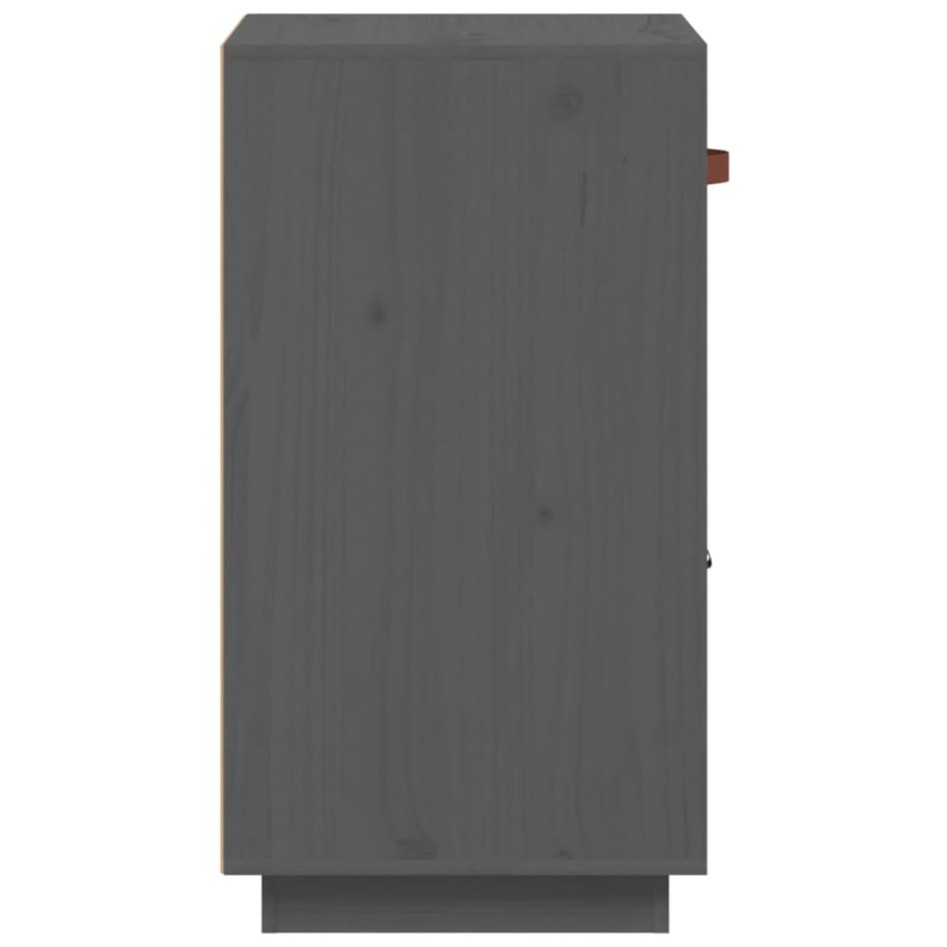 Aparador de madera maciza de pino gris 34x40x75