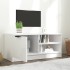 Mueble de TV madera contrachapada blanco brillante