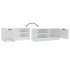 Mueble de TV madera contrachapada blanco brillante