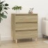 Aparador de madera contrachapada roble Sonoma 60x35x70