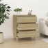 Aparador de madera contrachapada roble Sonoma 60x35x70