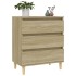 Aparador de madera contrachapada roble Sonoma 60x35x70