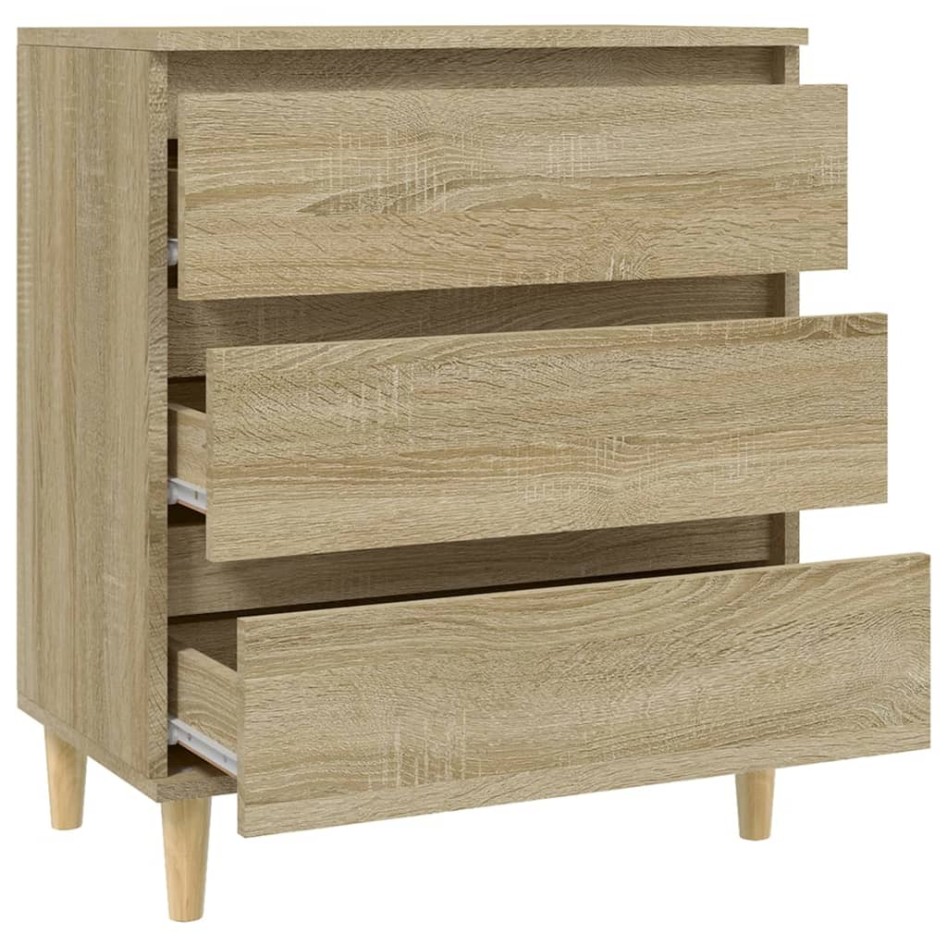 Aparador de madera contrachapada roble Sonoma 60x35x70