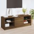Mueble de TV madera contrachapada roble marrón 102x35,5x36,5