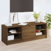 Mueble de TV madera contrachapada roble marrón 102x35,5x36,5 cm