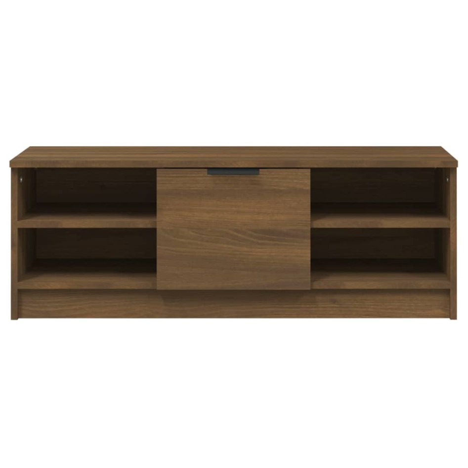 Mueble de TV madera contrachapada roble marrón 102x35,5x36,5