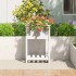 Jardinera de madera maciza de pino blanco 54x34,5x81
